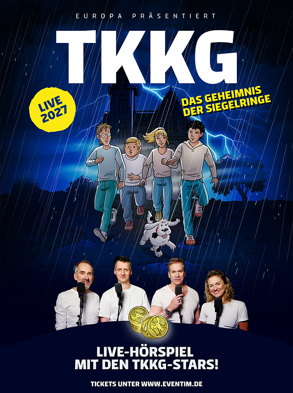 Poster für: TKKG Live-Hörspiel 2027: Das Geheimnis der Siegelringe