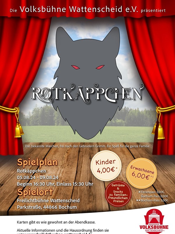 Poster für: Rotkäppchen Märchenspiele